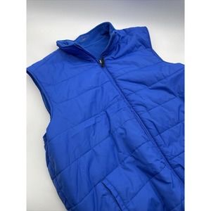 Greg Norman Reversible Puffer Vest fish logo Blue Vest Size XL